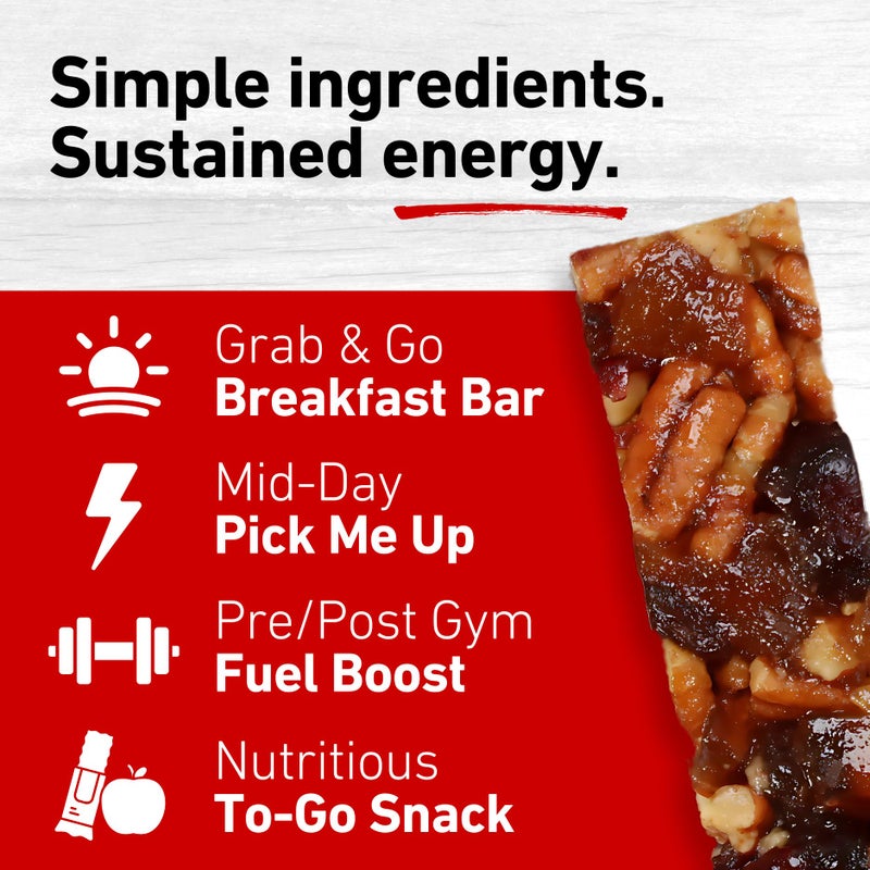 Collin Street Bakery Fruitcake Bar - Chewy Breakfast Bar & On-the-Go Snack - Gluten Free, Soy Free, & Dairy Free Fruit & Nut Bar - Individually Wrapped Soft Snack Bars (1.4.oz each) - 12 Pack - Image 3